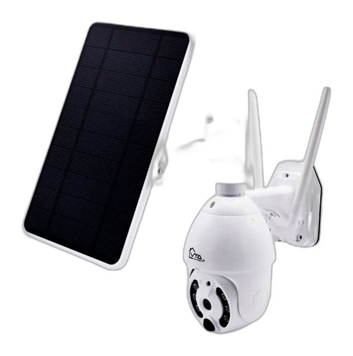 Cámara de seguridad wifi VTA Elipse 1080p panel solar
