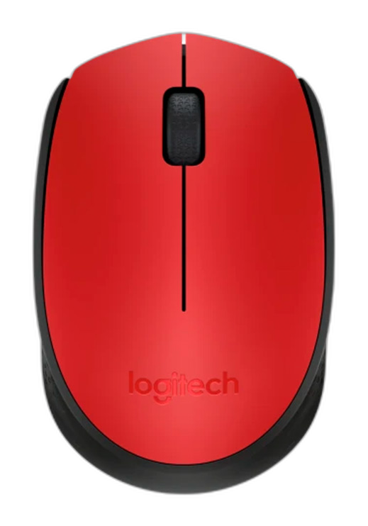 Mouse Inalámbrico Logitech M170 Óptico 1000DPI Rojo
