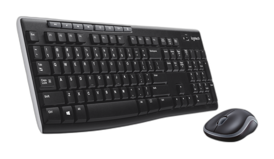 Teclado y mouse Logitech MK270 inalámbrico negro