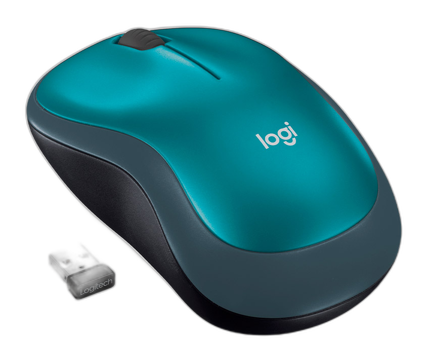 Mouse inalámbrico Logitech M185 1000DPI azul