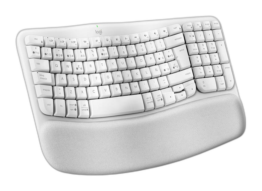 Teclado Inalámbrico Logitech Wave Keys Blanco Español