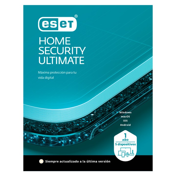 Licencia ESET Home Security Ultimate 5 dispositivos 1 año
