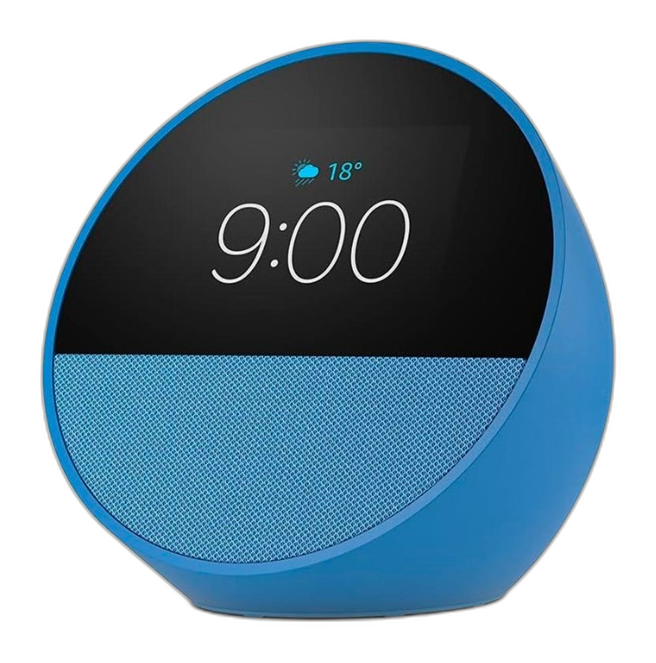 Bocina Inteligente Amazon Echo Spot Smart Azul Con Alexa