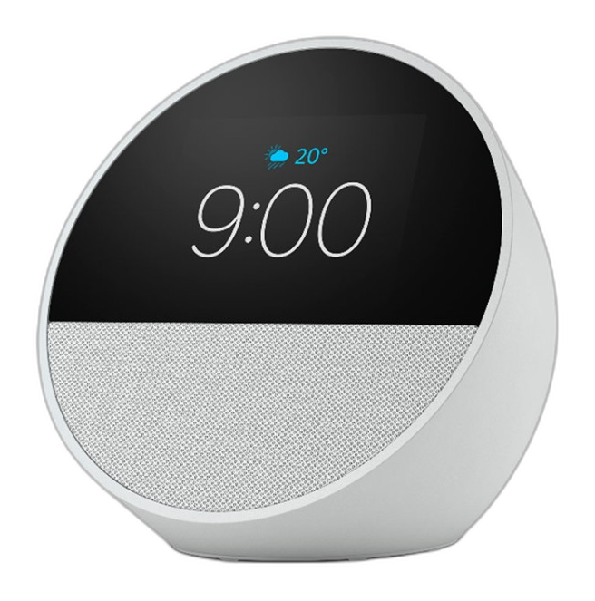 Bocina inteligente Amazon Echo Spot blanca con Alexa
