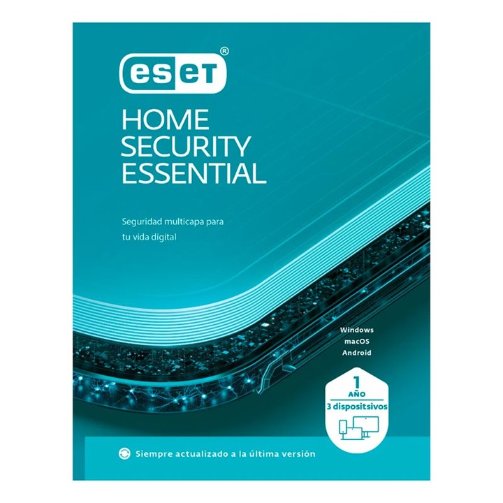 Antivirus ESET Home Security Essential 3 dispositivos 1 año