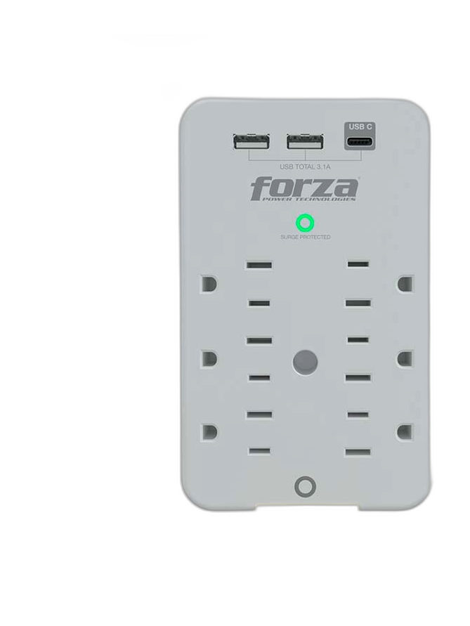 Protector de sobretensión Forza 6 entradas