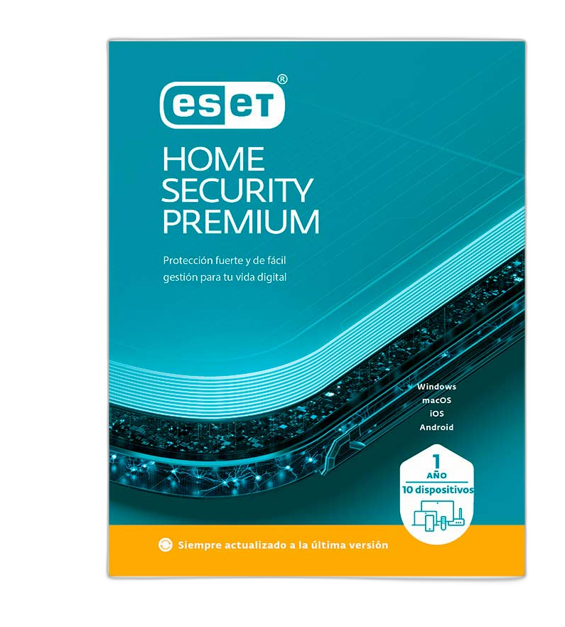 Licencia ESET Home Security Premium 10 dispositivos 1 año