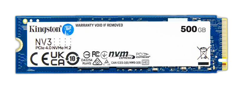 Unidad SSD M.2 2280 500GB Kingston NV3 PCIe NVMe 6000Mbps