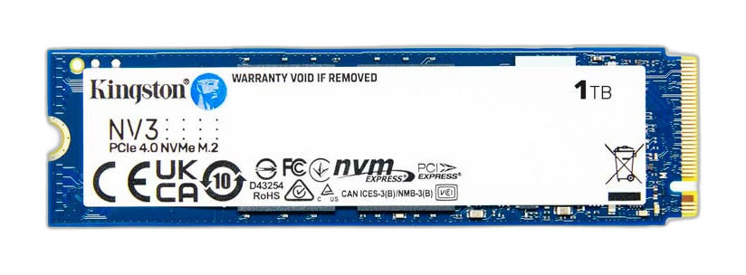 Unidad SSD M.2 2280 1TB Kingston NV3 PCIe NVMe 6000Mbps