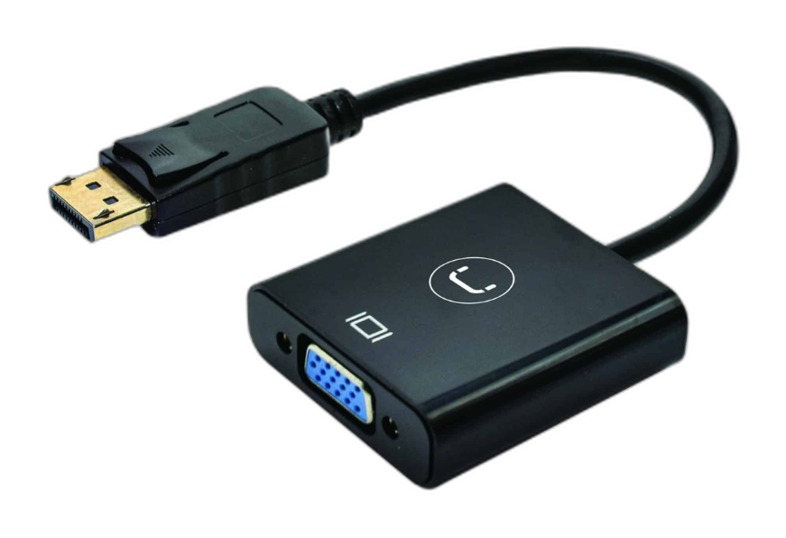 Adaptador DisplayPort a VGA Unno Tekno AD3006BK negro