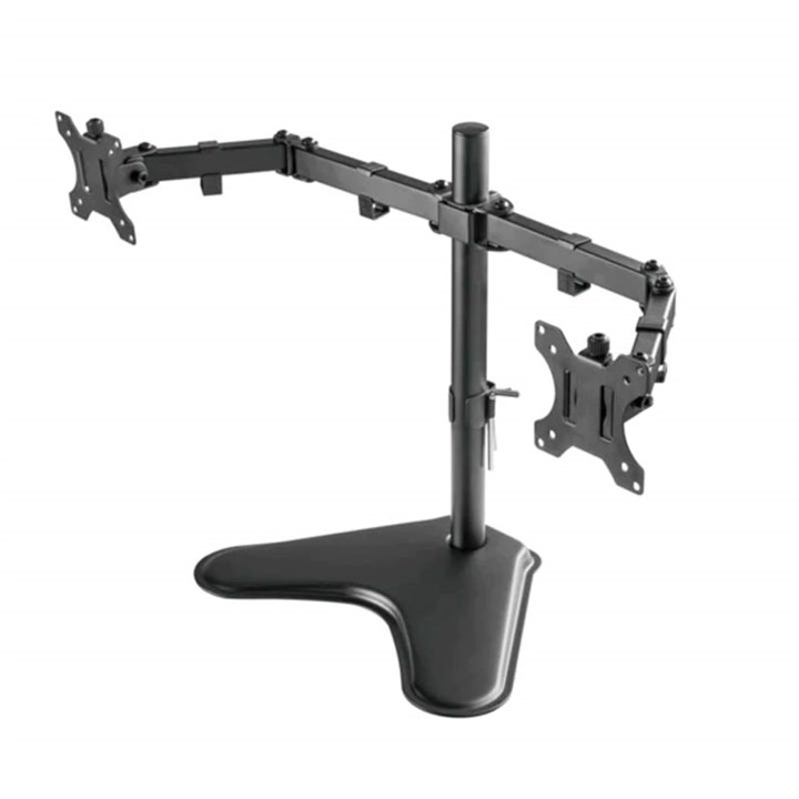 Soporte de escritorio Unno Tekno Dual TM8001BK articulado negro 12-32