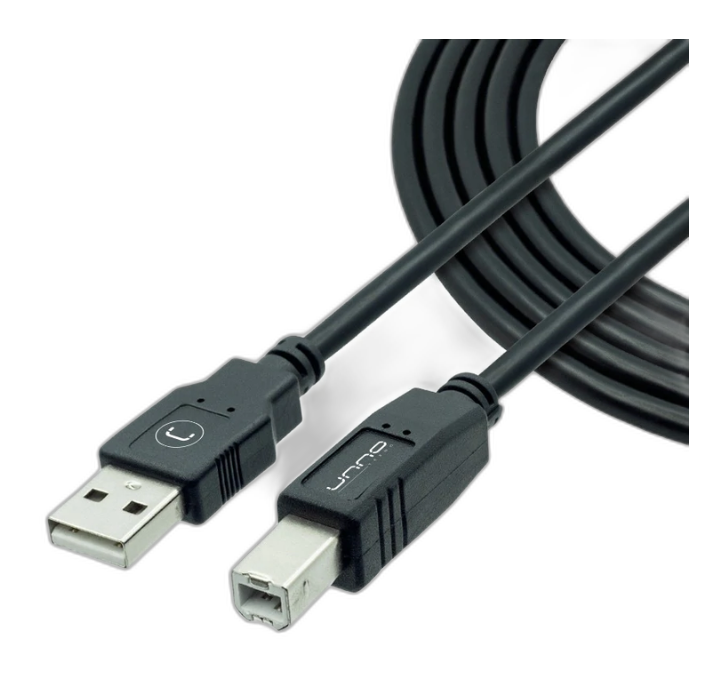 Cable USB para Impresora Unno Tekno CB4006BK 6ft Negro