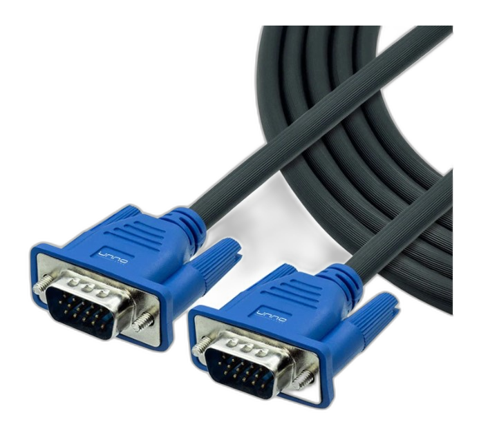 Cable VGA Unno Tekno CB4016BK 1.8m macho-macho negro-azul