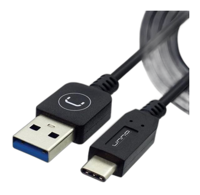 Cable USB a USB-C Unno Tekno CB4054BK 1.5m negro