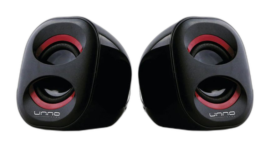 Bocina Unno Tekno Brazza SP9012RD 2.0 6W Negro y Rojo