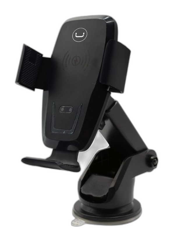 Base para celular Unno Tekno CH3009BK carga inalámbrica brazo extendible