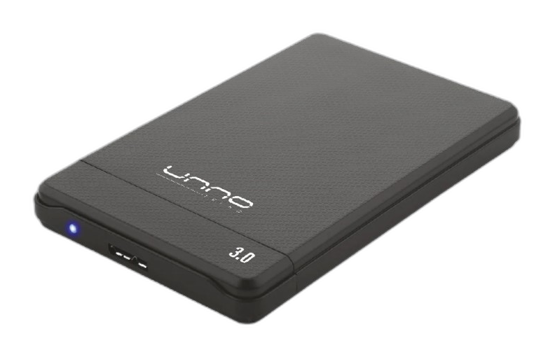 Enclosure Unno Tekno 2.5" SATA a USB 3.0 negro