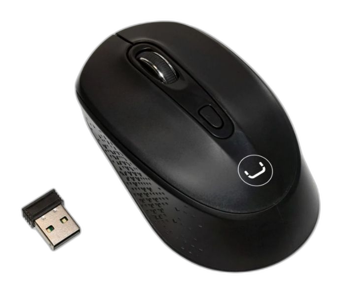 Mouse inalámbrico Unno Tekno Contour 1600DPI negro