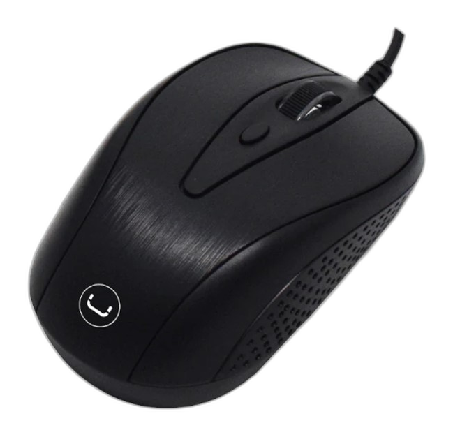 Mouse Unno Tekno Trek negro 1600DPI