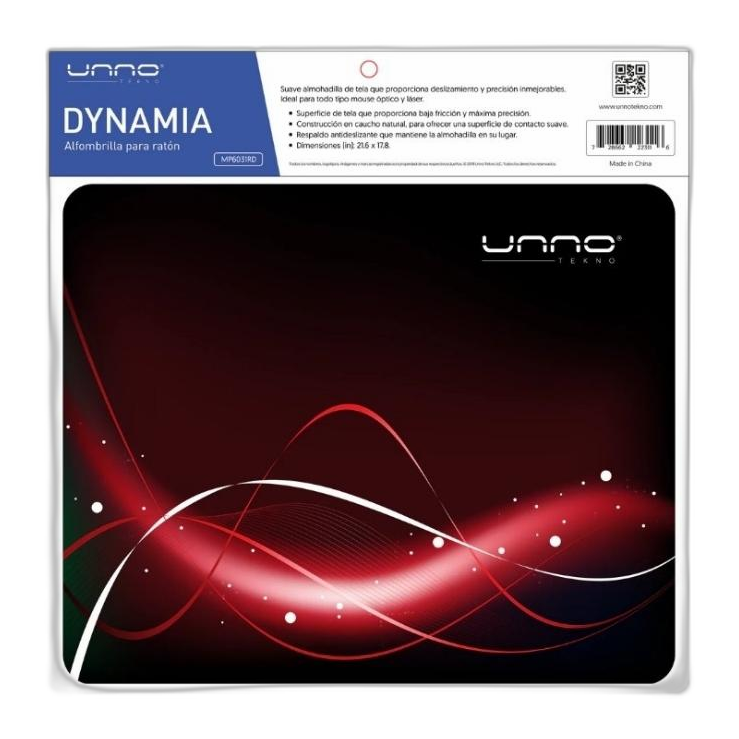 Mousepad Unno Tekno Dynamia Rojo