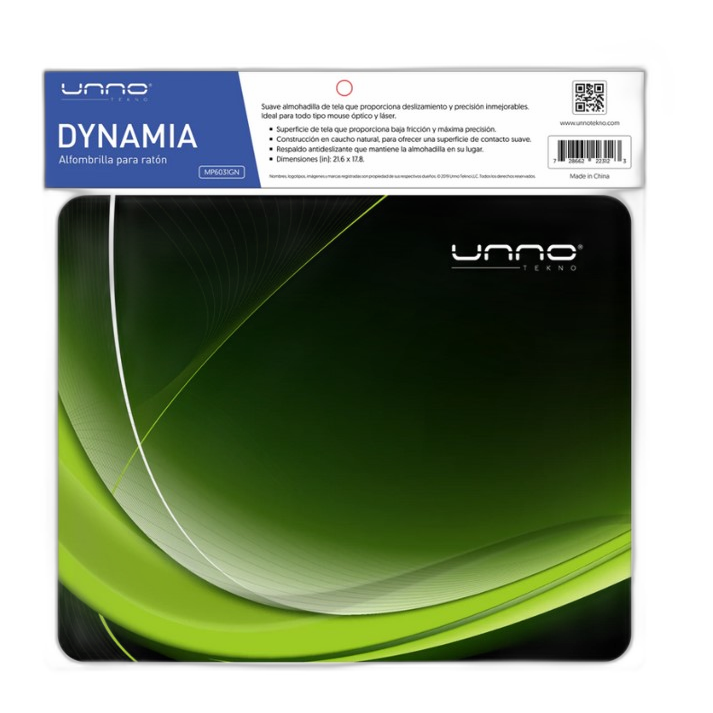 Mousepad Unno Tekno Dynamia Verde