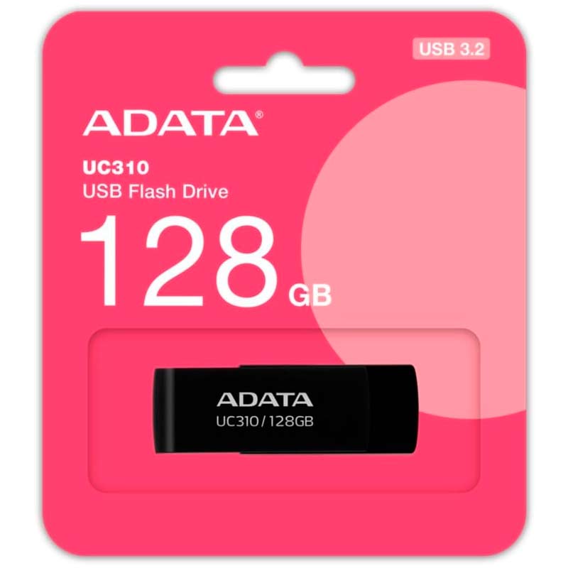 Memoria USB Adata 128GB UC310 3.2 negro