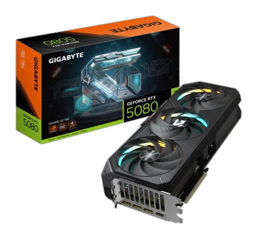 Tarjeta de Video 16GB GDDR7 Gigabyte GeForce RTX 5080 Gaming OC HDMI DP