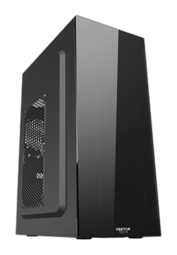 Gabinete VektorTech GQ-21 Media Torre ATX Negro 600W