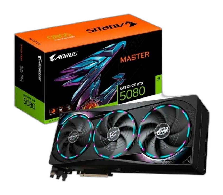 Tarjeta de Video 16GB GDDR7 Gigabyte AORUS GeForce RTX 5080 MASTER HDMI