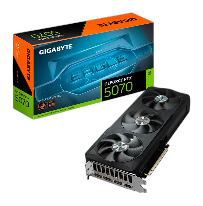 Tarjeta de Video 12GB GDDR7 Gigabyte GeForce RTX 5070 Eagle OC SFF DP