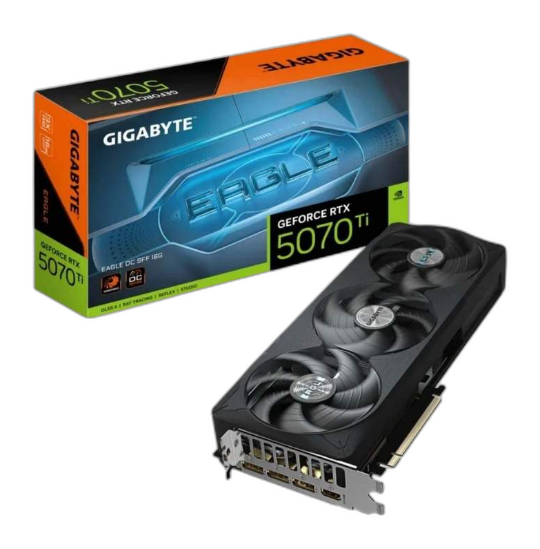Tarjeta de Video 16GB GDDR7 Gigabyte GeForce RTX 5070 Ti EAGLE OC SFF