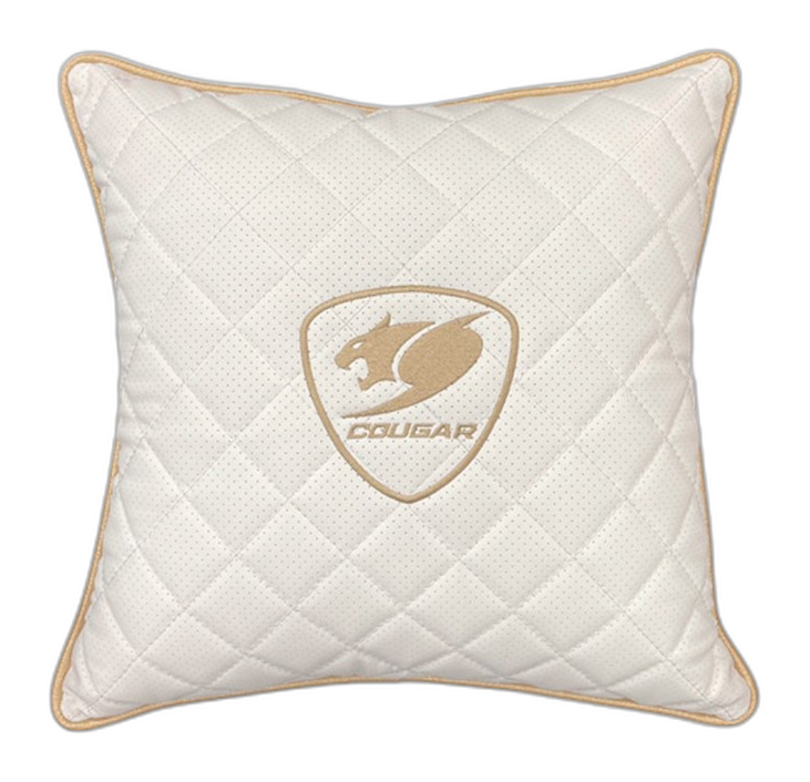 Cojín Cougar Cushion Lander blanco dorado