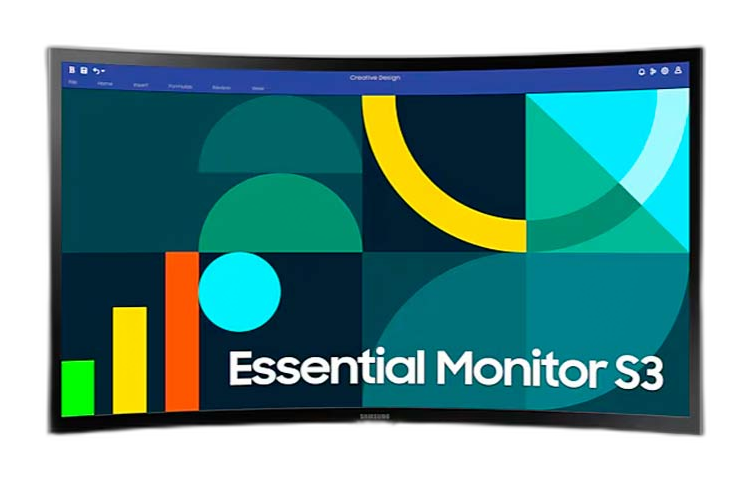 Monitor 24" VA Samsung Essential S36GD Curvo FHD 1920x1080 100Hz HDMI