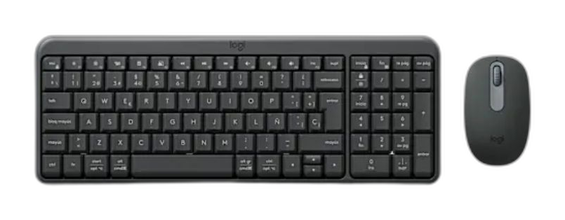 Teclado y mouse Logitech MK250 inalámbrico Bluetooth negro