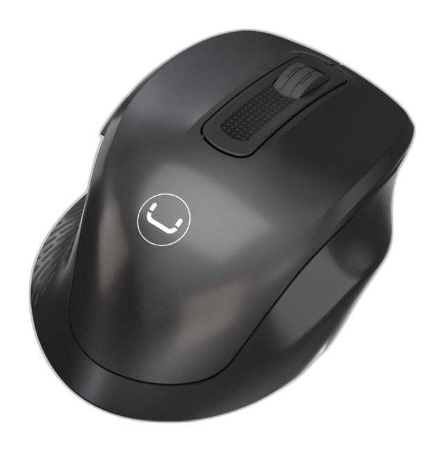 Mouse Inalámbrico Unno Tekno Glide Pro 1600DPI Negro