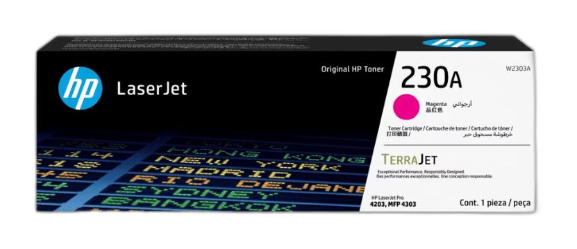 Cartucho de tóner HP 230A LaserJet Magenta Original W2303A