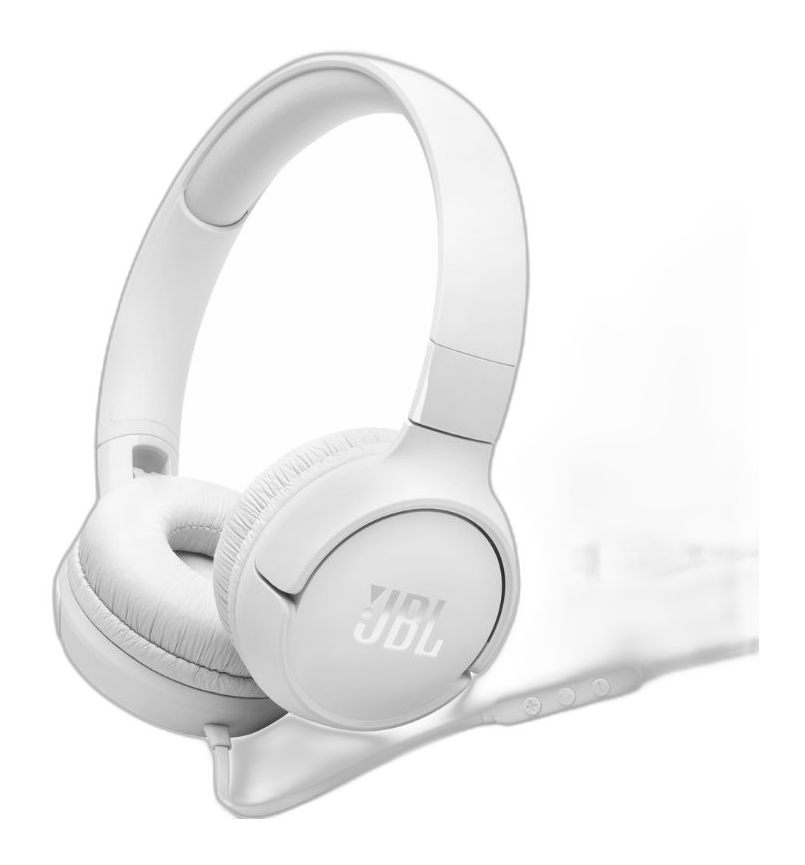 Audífonos JBL Tune 520C blanco con micrófono