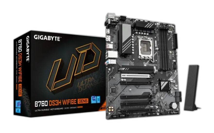 Motherboard Gigabyte B760M DS3H WF6E GEN5 Socket LGA1700 14th/13th/12th