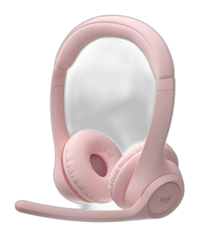 Audífonos Logitech Zone 300 inalámbricos rosa