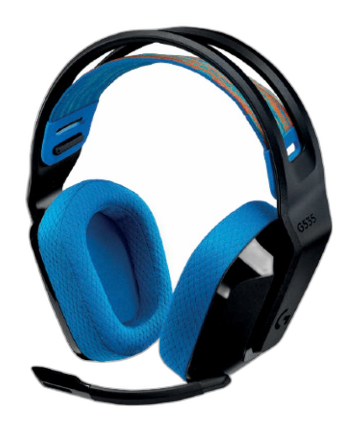 Audífonos Logitech G535 inalámbricos negro/azul
