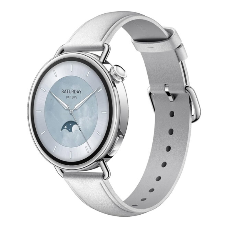 Reloj inteligente Xiaomi Watch S4 41mm correa cuero blanco