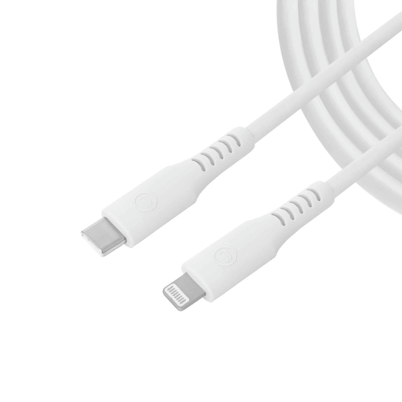 Cable USB-C a Lightning Unno Tekno CB4077WT 1.5m blanco
