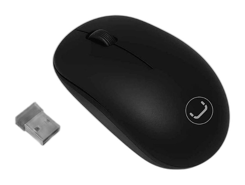 Mouse Inalámbrico Unno Tekno Curve 1200DPI Negro