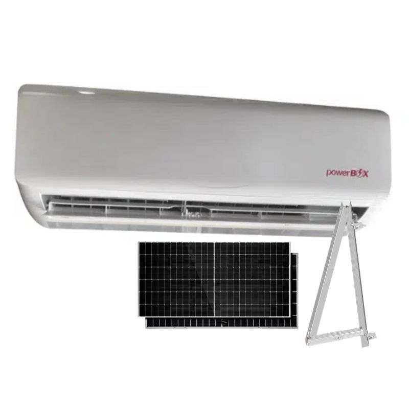 Aire acondicionado PowerBox 12,000BTU + Panel solar HiTek 600W