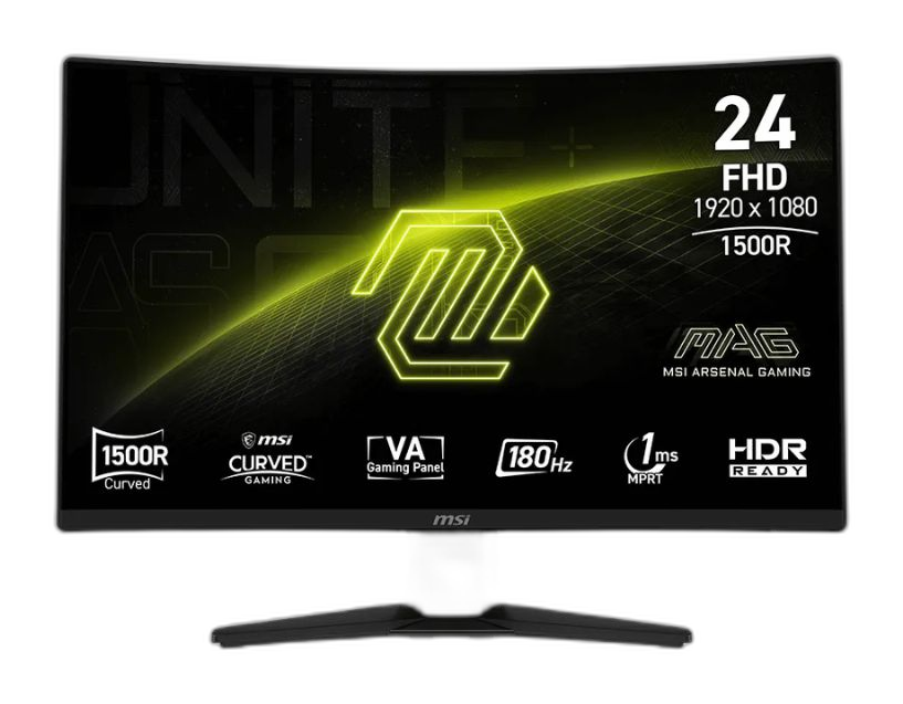 Monitor 24" MSI Gaming MAG 242C FHD VA Curvo 1920x1080 180Hz HDMI DP