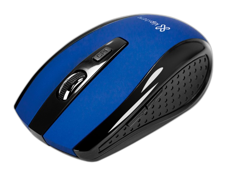 Mouse Inalámbrico Klip Xtreme Klever 3D Óptico 1600DPI Azul