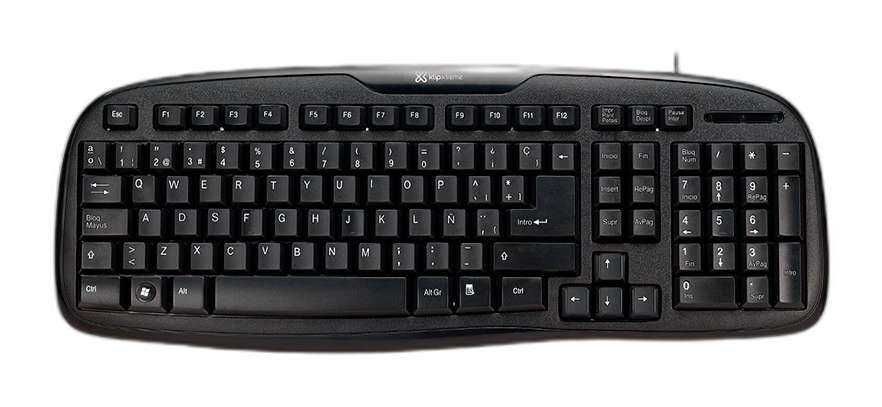 Teclado alámbrico Klip Xtreme Stylus negro español