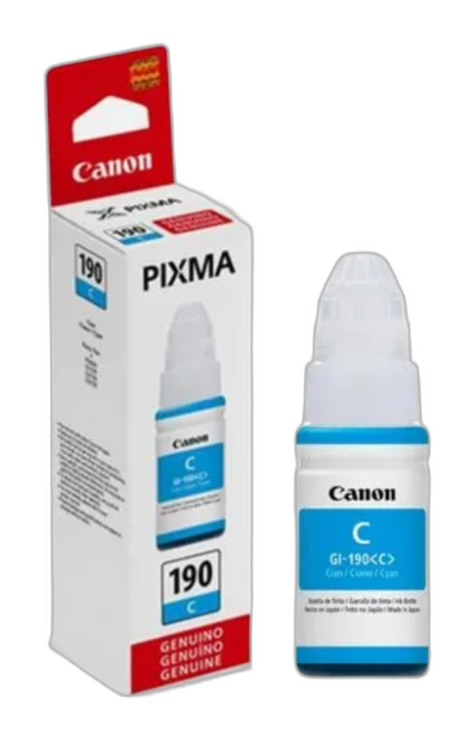 Tinta Canon GI-190C cian 70ml