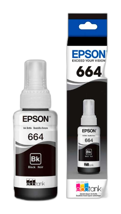Tinta Epson T664 negro 70ml
