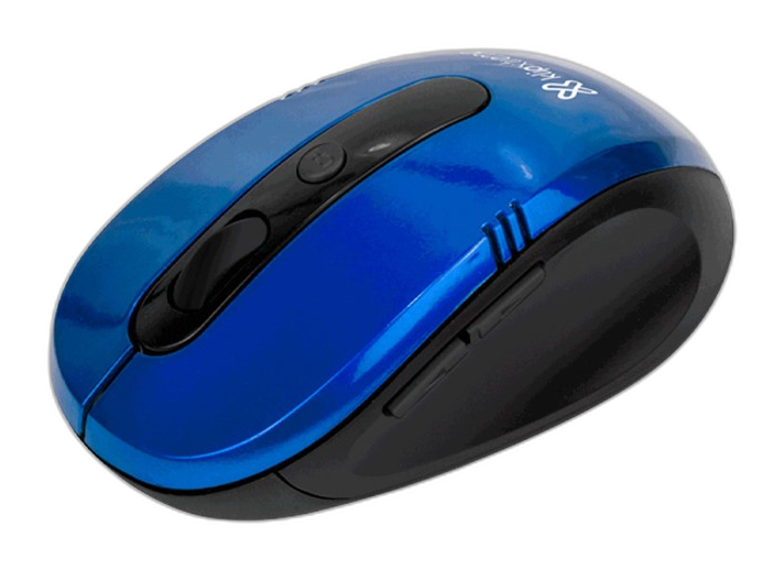 Mouse Inalámbrico Klip Xtreme Vector 3D Óptico 1600DPI Azul